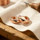 Boucles d'oreilles en cuivre Linotte