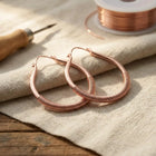 Boucles d'oreilles en cuivre Ruisseau