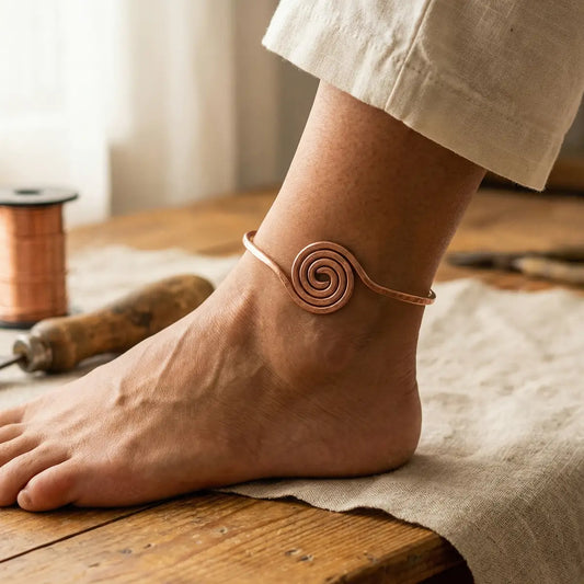 Bracelet de cheville en cuivre Boucle