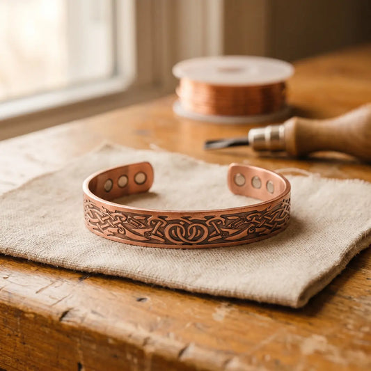 Bracelet en cuivre Flux