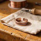Bague en cuivre Trame