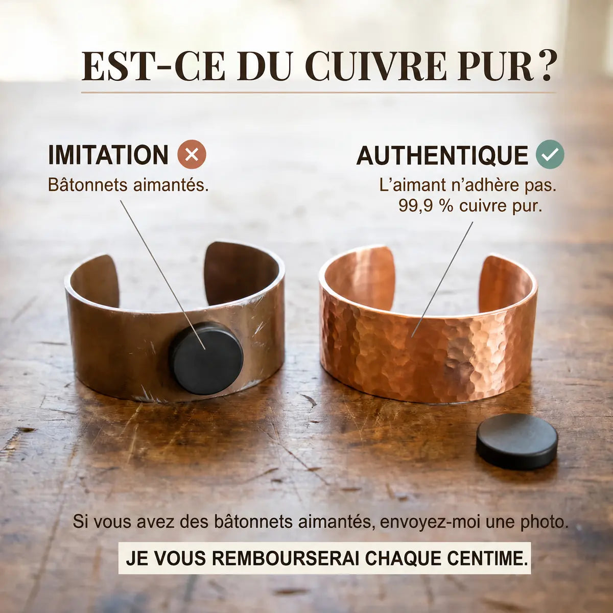 Bracelet en cuivre Martinet