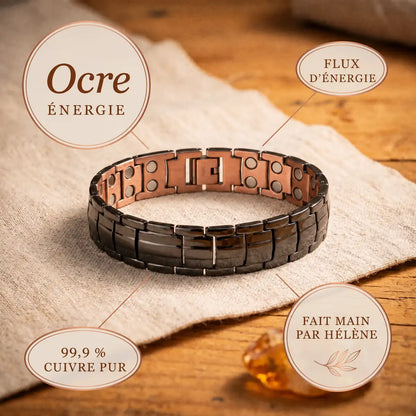 Bracelet en cuivre Ocre pour homme