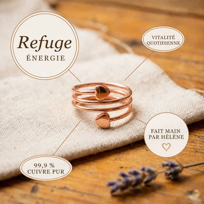 Bague en cuivre Refuge
