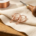 Boucles d'oreilles en cuivre Tourbillon