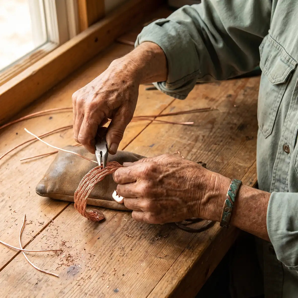 Bracelet en cuivre Élan