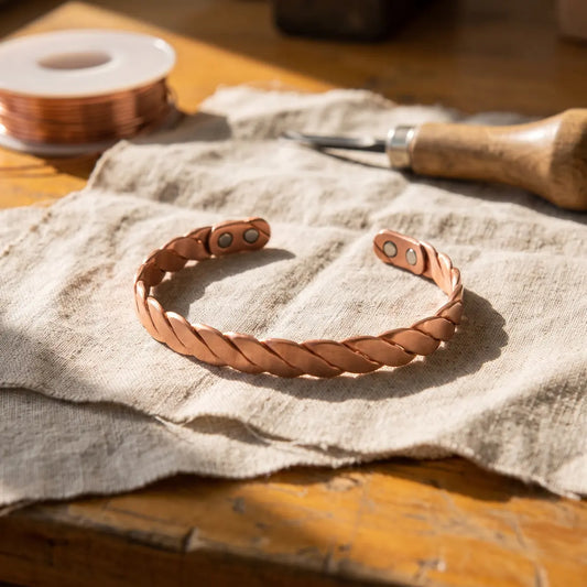 Bracelet en cuivre Roseau