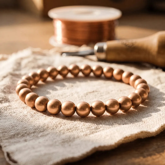 Bracelet en cuivre Écorce